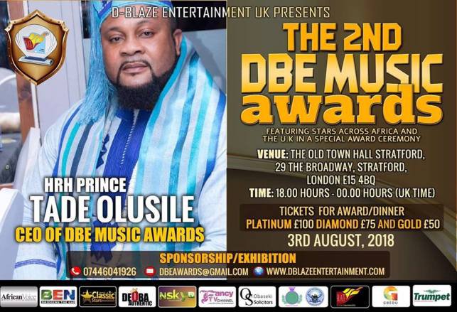 2nd Dbe Music Awards Holds In London Trumpet Media Group